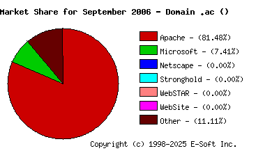 October 1st, 2006 Market Share Pie Chart