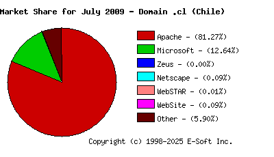 August 1st, 2009 Market Share Pie Chart