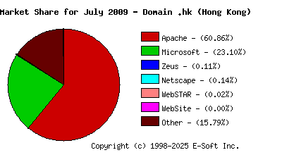 August 1st, 2009 Market Share Pie Chart