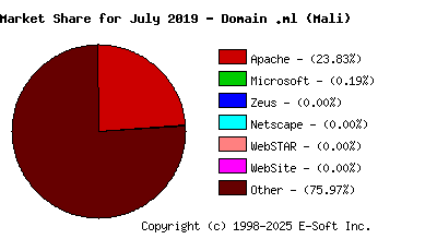 August 1st, 2019 Market Share Pie Chart
