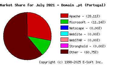 August 1st, 2021 Market Share Pie Chart