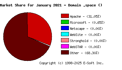 February 1st, 2021 Market Share Pie Chart