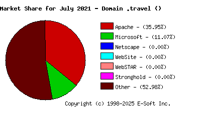 August 1st, 2021 Market Share Pie Chart