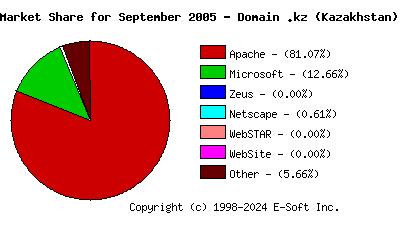 October 1st, 2005 Market Share Pie Chart