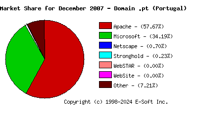 January 1st, 2008 Market Share Pie Chart